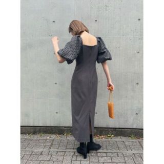 ロングタイトレースコンビワンピース