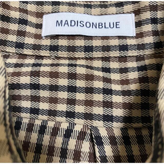 MADISONBLUE(マディソンブルー)の【MADISON BLUE】B.Dストレッチチェックロングスリーブシャツ/01 レディースのトップス(シャツ/ブラウス(長袖/七分))の商品写真