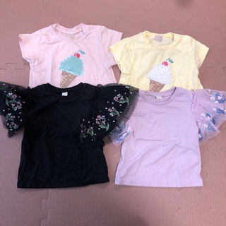 エフオーキッズ(F.O.KIDS)の【専用】Tシャツ 90 80 姉妹 2×2枚セット(ワンピース)