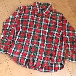ラルフローレン(Ralph Lauren)のラルフローレン 男の子 100 赤チェックシャツ(ブラウス)