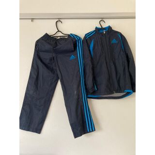 アディダス(adidas)のadidas ウィンドブレーカー上下　140センチ　裏地あり(ジャケット/上着)