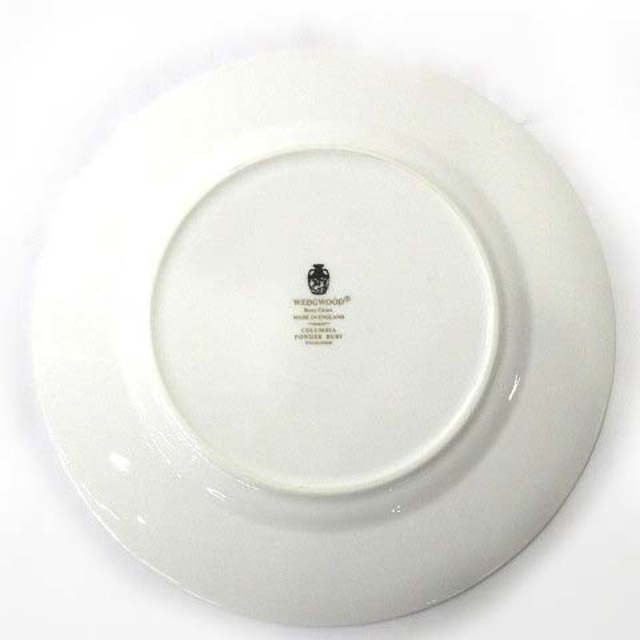 WEDGWOOD(ウェッジウッド)のウェッジウッド コロンビア 20.5cm プレート 小皿 パウダールビー エンタメ/ホビーの美術品/アンティーク(陶芸)の商品写真