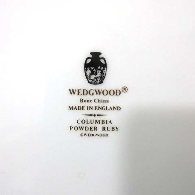 WEDGWOOD(ウェッジウッド)のウェッジウッド コロンビア 20.5cm プレート 小皿 パウダールビー エンタメ/ホビーの美術品/アンティーク(陶芸)の商品写真