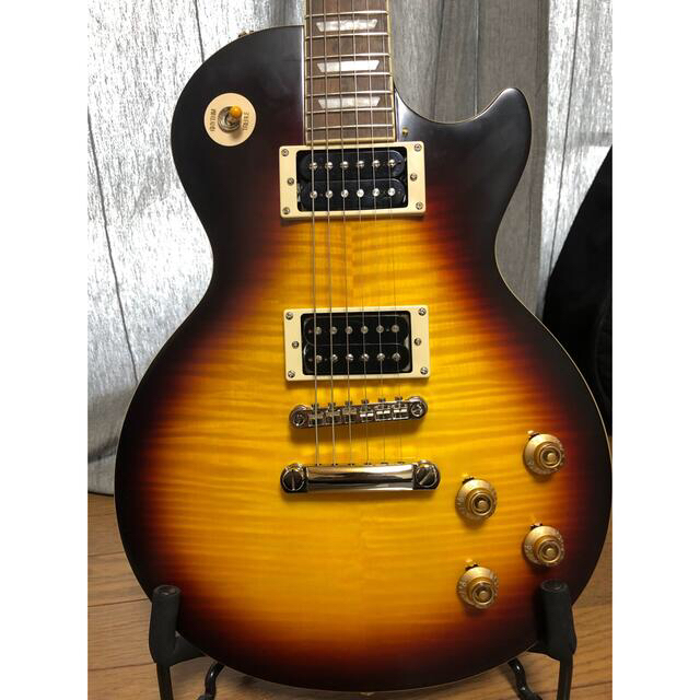 Epiphone - EPIPHONE 新ヘッド レスポール 虎杢 1959モデルの Epiphone - EPIPHONE 新ヘッド レスポール 虎杢 1959モデルの