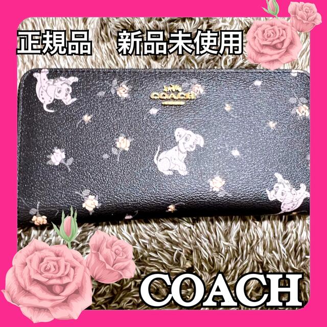 COACH【正規品　新品未使用】コーチ　101匹わんちゃん　長財布　パープル　新品