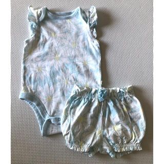 ベビーギャップ(babyGAP)のbabygap ロンパース　パンツセット　美品(ロンパース)