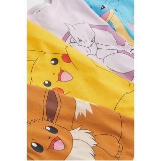 エイチアンドエム(H&M)のH&M プリントTシャツ　4枚セット　ポケモン(Tシャツ/カットソー)