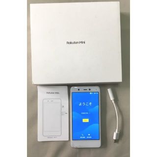 ラクテン(Rakuten)の小型スマホ　Rakuten Mini C330 ホワイト  楽天モバイル(スマートフォン本体)