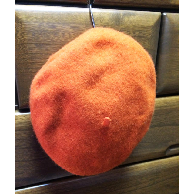 オレンジ☆ベレー帽 橙色 レディースの帽子(ハンチング/ベレー帽)の商品写真
