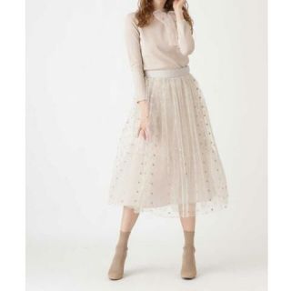 ジルスチュアート(JILLSTUART)のジルJILL🌸 《Endy ROBE》マリースターチュールスカート(ロングスカート)