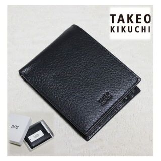 TAKEO KIKUCHI - タケオキクチ 二つ折り財布 黒の通販 by Kouki's shop 