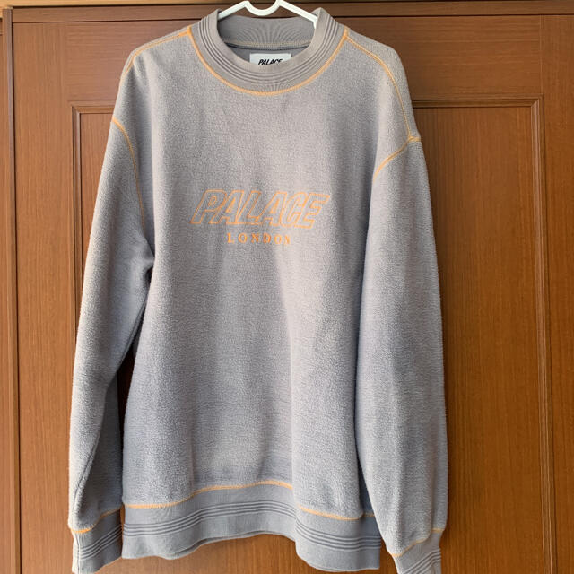 美品　希少PALACE F-LOCK  CREW/M/コットン/GRY/パレスpalace