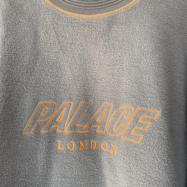 美品 希少PALACE F-LOCK CREW/M/コットン/GRY/パレス 美品 希少PALACE F-LOCK CREW/M/コットン/GRY/パレス