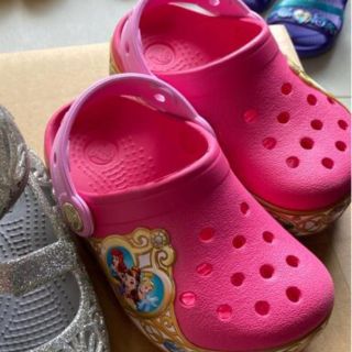 クロックス(crocs)のクロックス　キッズ　サンダル　c8 15.5cm  プリンセス　(サンダル)