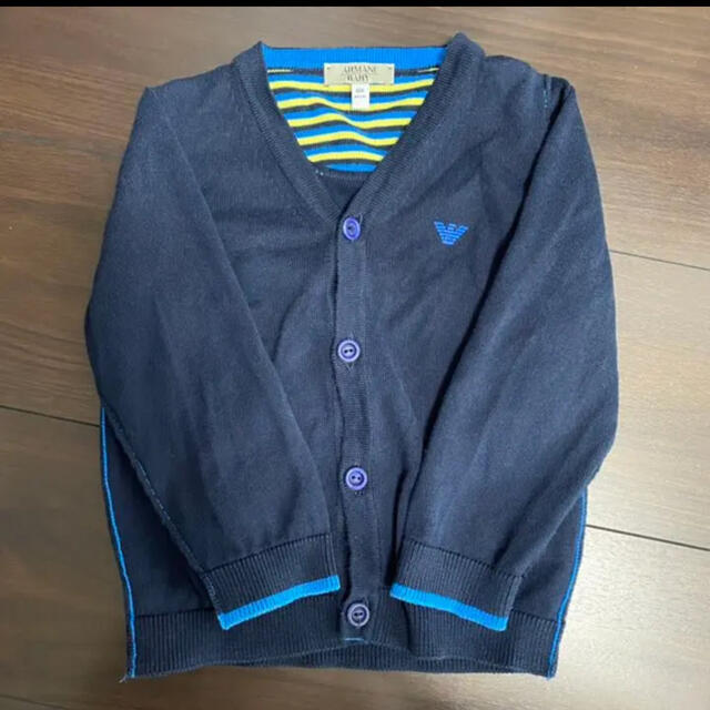 ARMANI JUNIOR(アルマーニ ジュニア)のアルマーニ  カーディガン　80 キッズ/ベビー/マタニティのベビー服(~85cm)(カーディガン/ボレロ)の商品写真