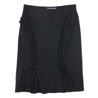 ブルマリン Blumarine  膝丈 フリル タイト スカート【中古】(その他)