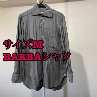 バルバ(BARBA)のバルバ BARBA コットンシャツ 無地 グレー(シャツ)