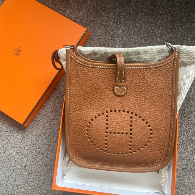 新発売 Hermes - エルメス エブリン ミニ TPM ゴールド シルバー金具