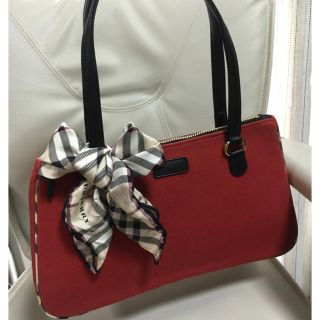 バーバリー(BURBERRY)のあさみ様専用 (水曜日まで取り置き) バーバリー トートバッグ スカーフ付き(トートバッグ)