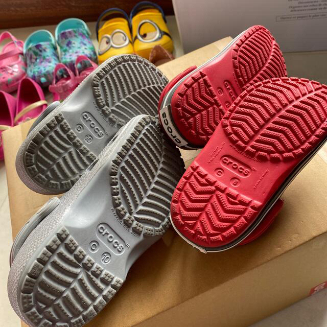 crocs(クロックス)の専用　クロックス　美品　キッズ　子供　サンダル　15.5cm   17.5cm キッズ/ベビー/マタニティのキッズ靴/シューズ(15cm~)(サンダル)の商品写真