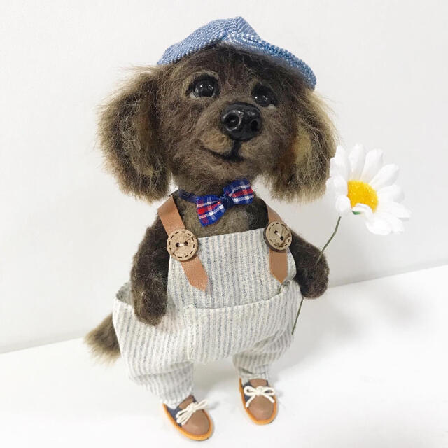 sold ❣️羊毛フェルト　人形　犬　ハンドメイド