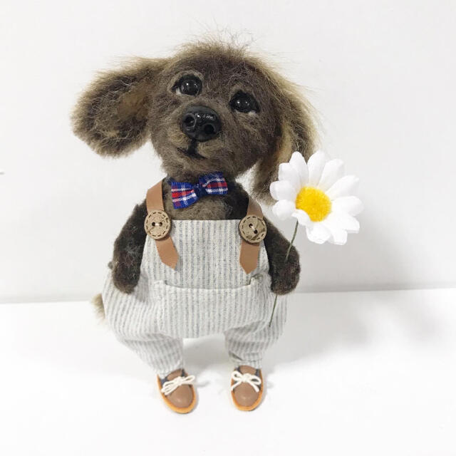 sold ❣️羊毛フェルト　人形　犬　ハンドメイド