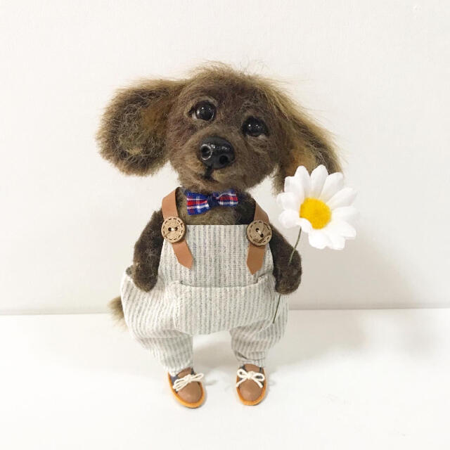 sold ❣️羊毛フェルト　人形　犬　ハンドメイド