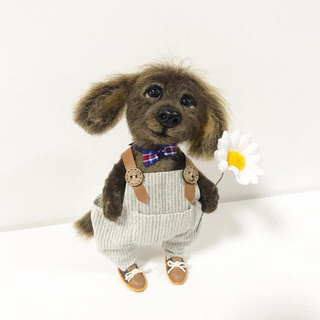 sold ❣️羊毛フェルト　人形　犬　ハンドメイド