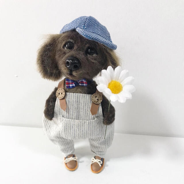 sold ❣️羊毛フェルト　人形　犬　ハンドメイド