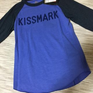 キスマーク(kissmark)のキスマーク　タグ付きTシャツ　表裏ともロゴ入り(Tシャツ(長袖/七分))