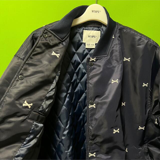 貴重 XL 新品未使用 Wtaps Team Jacket 04 navy