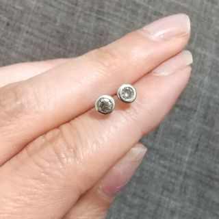 ブラウンダイヤ プラチナピアス(ピアス)