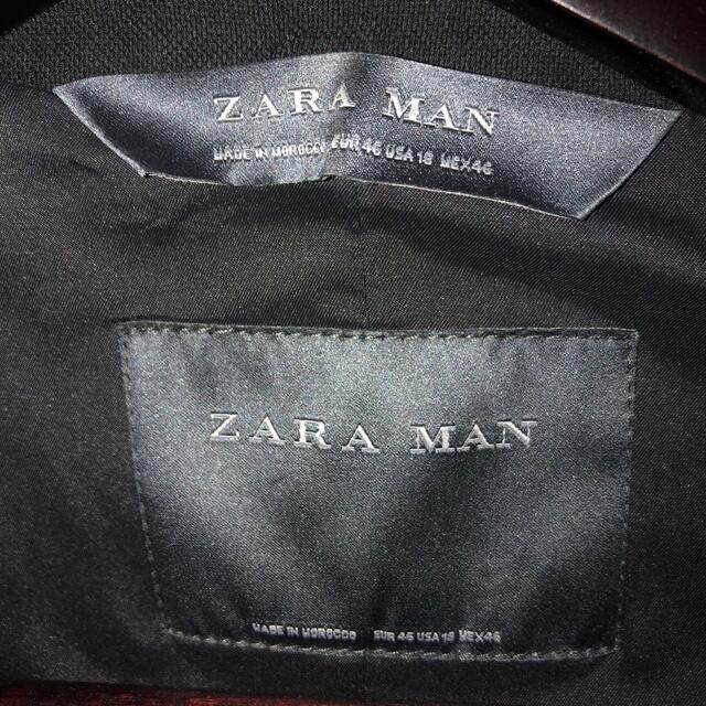 ZARA(ザラ)のZARA ザラ　テーラードジャケット　1B ブラック　46 メンズのジャケット/アウター(テーラードジャケット)の商品写真