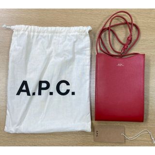 アーペーセー(A.P.C)のA.P.C. ジェイミー　レザーバッグ　レッド　赤　APC アーペーセー(ショルダーバッグ)