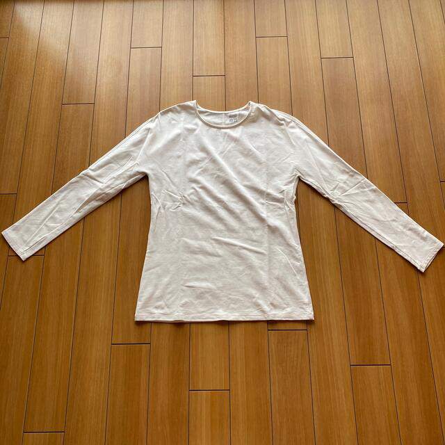UNIQLO(ユニクロ)のUNIQLO ユニクロ　ヒートテック　コットン　クルーネックＴ（長袖） レディースのトップス(Tシャツ(長袖/七分))の商品写真