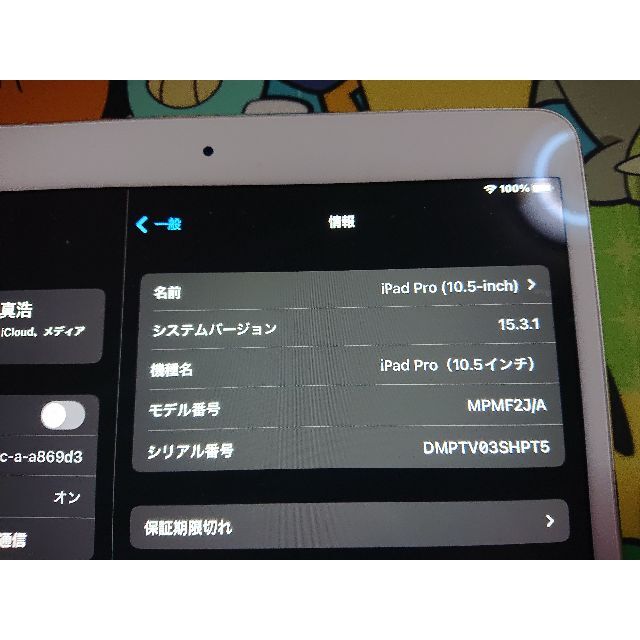 iPad Pro 10.5インチ　512GB　セルラー　シムフリー 3