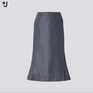 ユニクロ(UNIQLO)のユニクロ　ジルサンダー　＋j プラスジェイ　シルクブレンドスカート　64 新品(ひざ丈スカート)