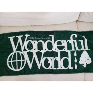 ゆずライブグッズ☆フェイスタオル☆2008Wonderful World(ミュージシャン)