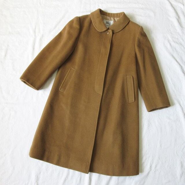 BURBERRY - カシミヤ入り！ BURBERR バーバリー コート キッズ 130A 丸襟