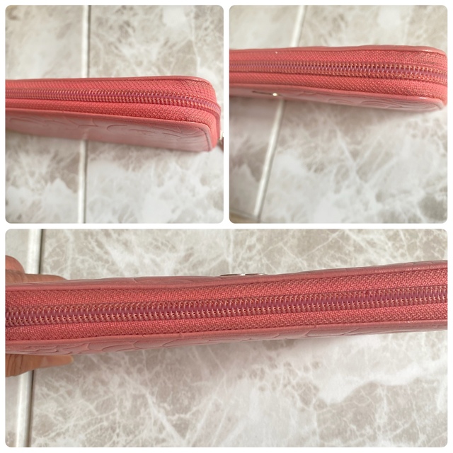 CHANEL♡カメリア ラウンドファスナー 長財布 正規品 ピンク 本物 CHANEL♡カメリア ラウンドファスナー 長財布 正規品 ピンク 本物