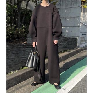 CLANE - perna ダンボールニット サロペット オールインワン ...