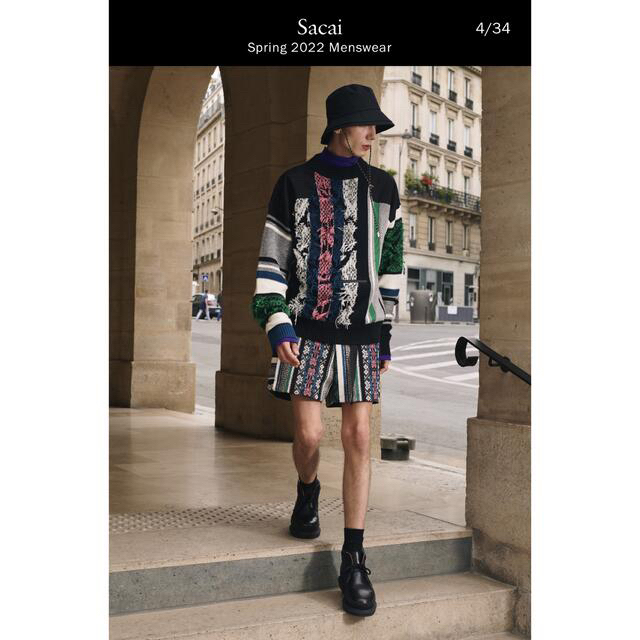 SACAI ラグ ジャカード ニット プルオーバー rsuganesha.com