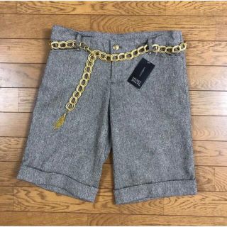 【新品】ベルトつき　ハーフパンツ　(ハーフパンツ)