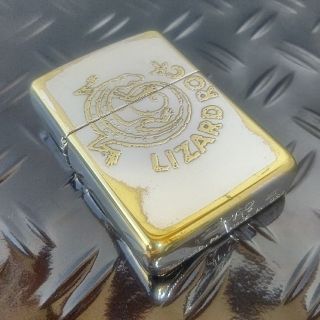 ジッポー(ZIPPO)のZippo Marlboro《LIZARD ROCK》ダメージ加工 希少(タバコグッズ)