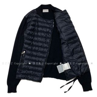 MONCLER - モンクレール MAGLIA ダウン カーディガン XS 黒 レディース ...