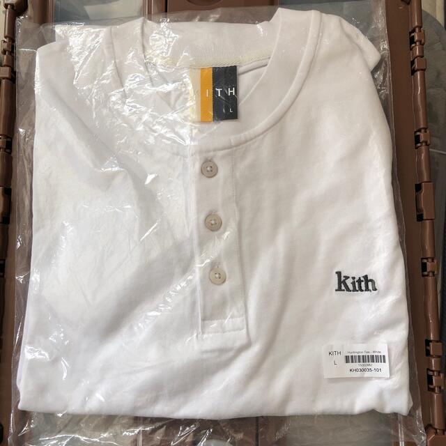 KITH ヘンリーネックT 白 Lサイズ 未使用 - Tシャツ/カットソー(半袖 ...