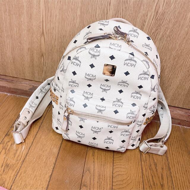 MCM リュック ベージュ