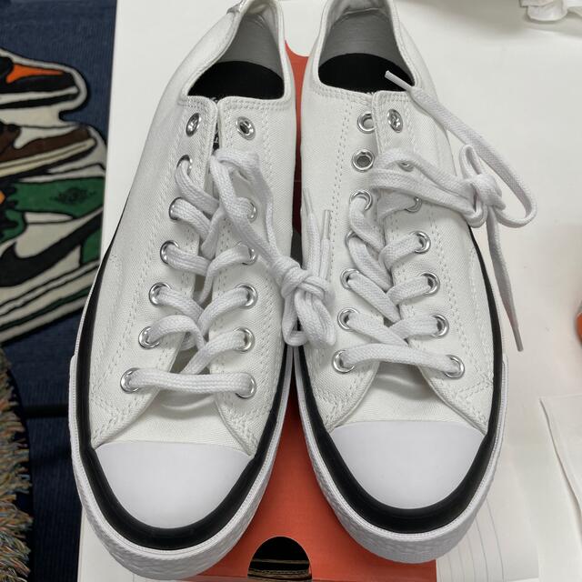 スニーカー新品 27 Moncler Fragment × Converse 白