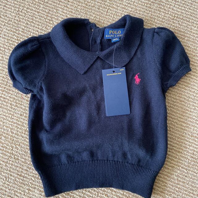 POLO RALPH LAUREN(ポロラルフローレン)のRalph Lauren ニットポロシャツ　キッズ　新品未使用 キッズ/ベビー/マタニティのキッズ服女の子用(90cm~)(Tシャツ/カットソー)の商品写真