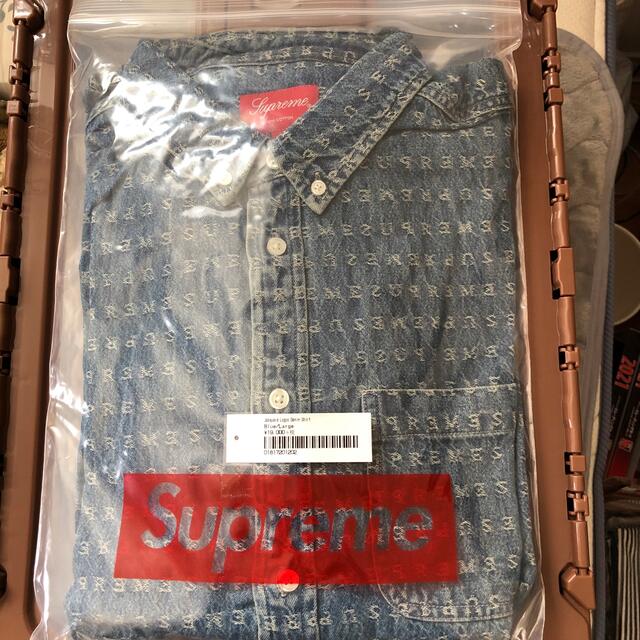 SUPREME jacquard logos denise shirt L